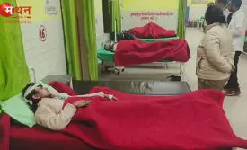 श्रद्धालुओं की बोलेरो ट्रैक्टर-ट्रॉली से भिड़ी