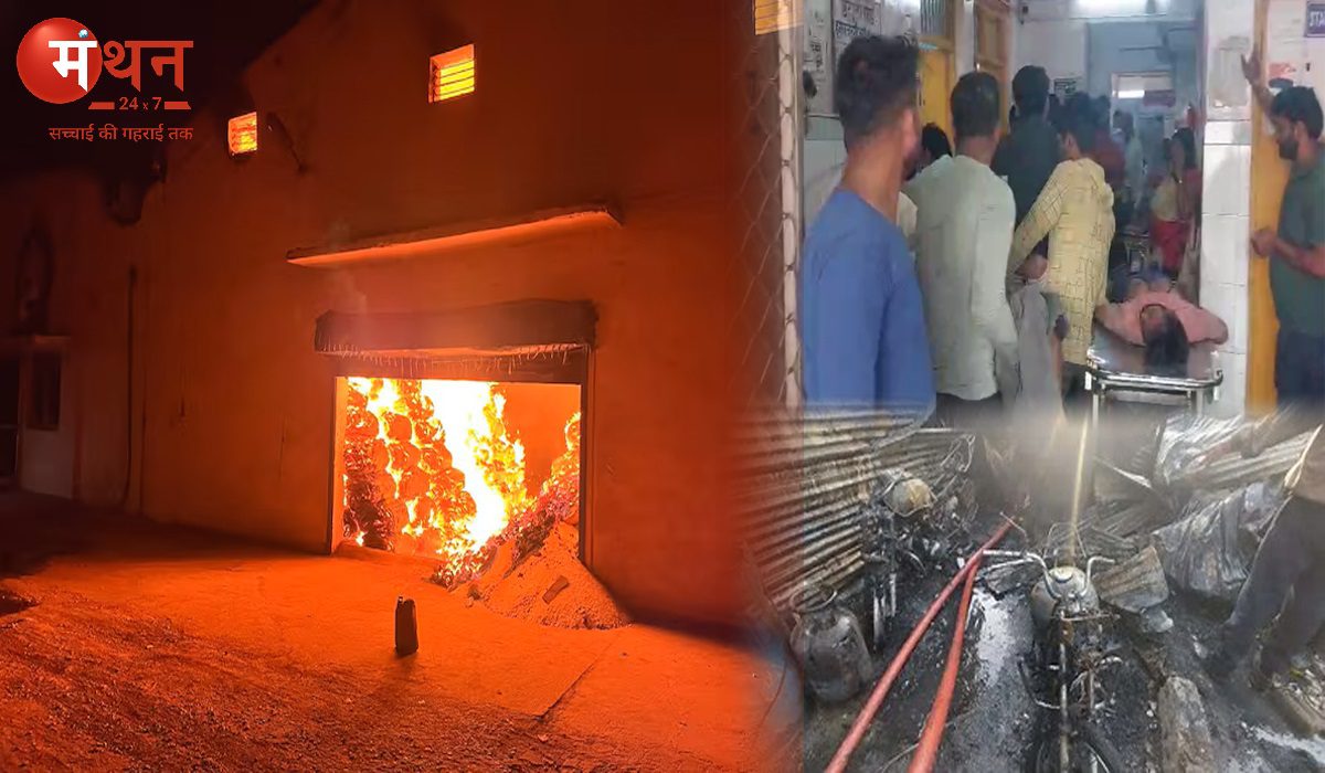 बहराइच के चावल मिल में लगी भीषण आग, ड्रायर फटने से निकला जहरीला धुआं, 5 मजदूरों की दम घुटने से मौत, 3 की हालत गंभीर।
