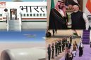 दो दिवसीय यात्रा पर जेद्दा पहुंचे पीएम मोदी, 21 तोपों की सलामी से हुआ स्वागत, पीएम के एयर इंडिया-1 विमान को F-15 विमानों ने किया एस्कॉर्ट।