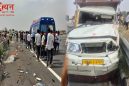 हरियाणा के नूंह में भीषण सड़क हादसा, दिल्ली-मुंबई एक्सप्रेसवे पर सड़क सफाई कार्य में जुट 7 कर्मचारियों की मौत, 4 गंभीर रूप से घायल।