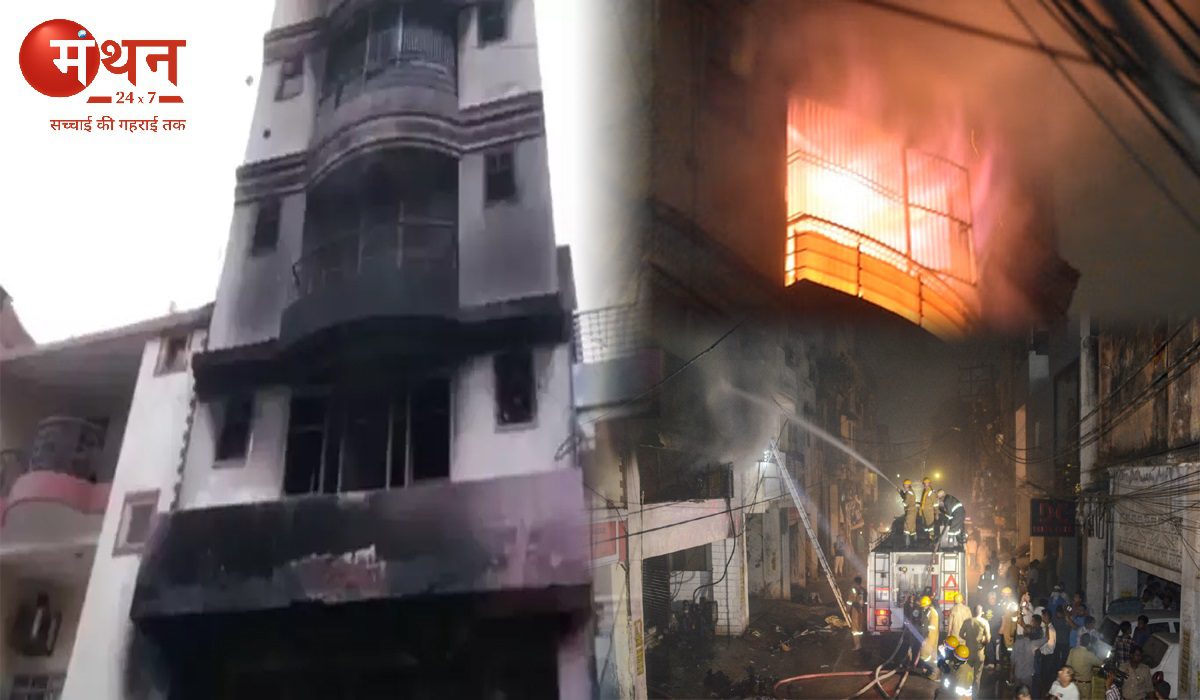 कानपुर में 6 मंजिला इमारत में आग का तांडव, जूता कारोबारी, पत्नी और 3 बेटियों समेत 6 की जलकर दर्दनाक मौत।