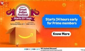 Amazon Great Indian Festival Sale 2025: अमेज़न प्राइम मेंबर्स के लिए 24 घंटे पहले ही शुरू हुआ शॉपिंग महाकुंभ, स्मार्टफोन और इलेक्ट्रॉनिक्स सामान पर बंपर छूट।