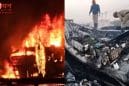 डिवाइडर पर चढ़ा ट्रक, फिर स्लीपर बस से टक्कर; कर्नाटक में जलती बस का खौफनाक मंजर, 9 की मौत