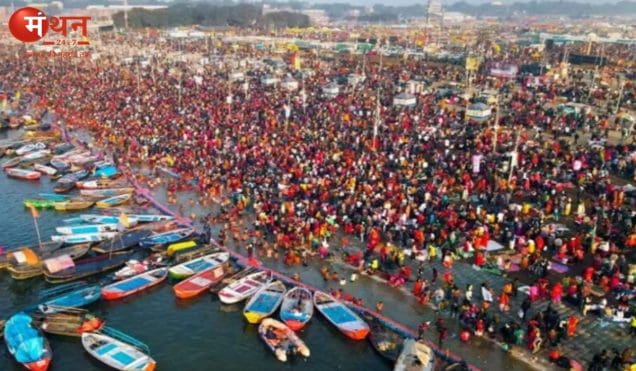 रवि पुष्य योग में माघी पूर्णिमा स्नान, प्रयागराज से अयोध्या तक श्रद्धालुओं की भारी भीड़, सुरक्षा के कड़े इंतजाम