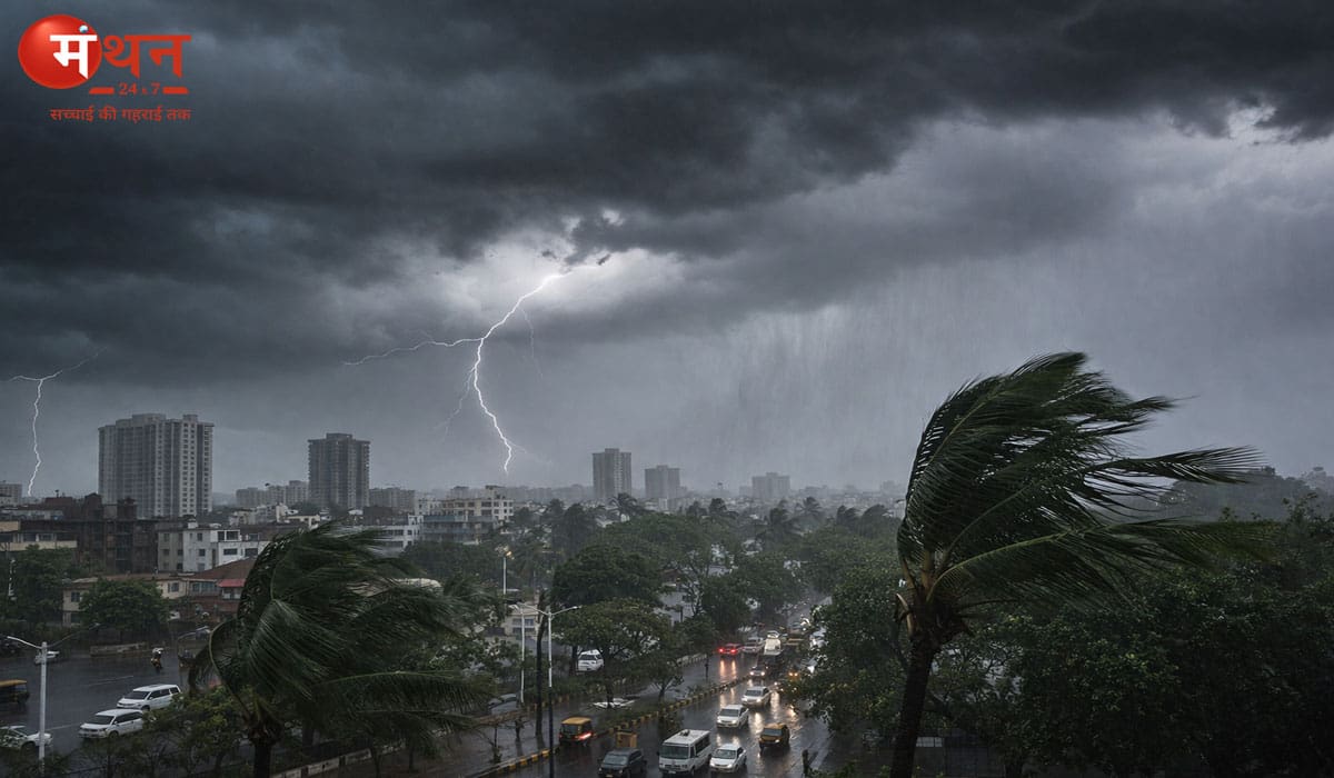 80 किमी/घंटा की आंधी और भारी बारिश का अलर्ट: बंगाल-सिक्किम में खतरा, UP-बिहार में अगले 72 घंटे संवेदनशील