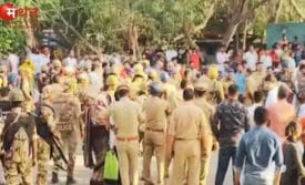 नोएडा मजदूर प्रदर्शन